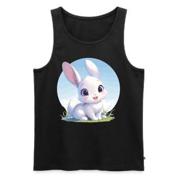 Lapin Lapin - Débardeur bio Premium Homme - noir - Devant - Michal (187cm)