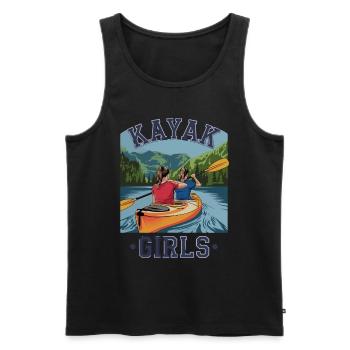 Kayak Girls Nature Adventure pour les sports nautiques - Débardeur bio Premium Homme - noir - Devant - Michal (187cm)