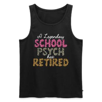 Psychologue scolaire Psychologie scolaire - Débardeur bio Premium Homme - noir - Devant - Michal (187cm)