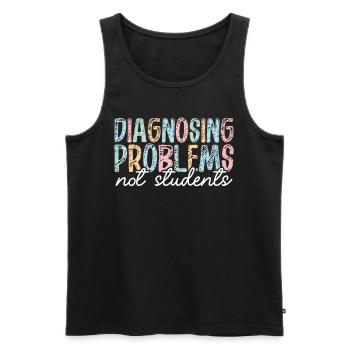 Psychologue scolaire Psychologie scolaire - Débardeur bio Premium Homme - noir - Devant - Michal (187cm)
