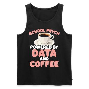Psychologue scolaire Psychologie scolaire - Débardeur bio Premium Homme - noir - Devant - Michal (187cm)
