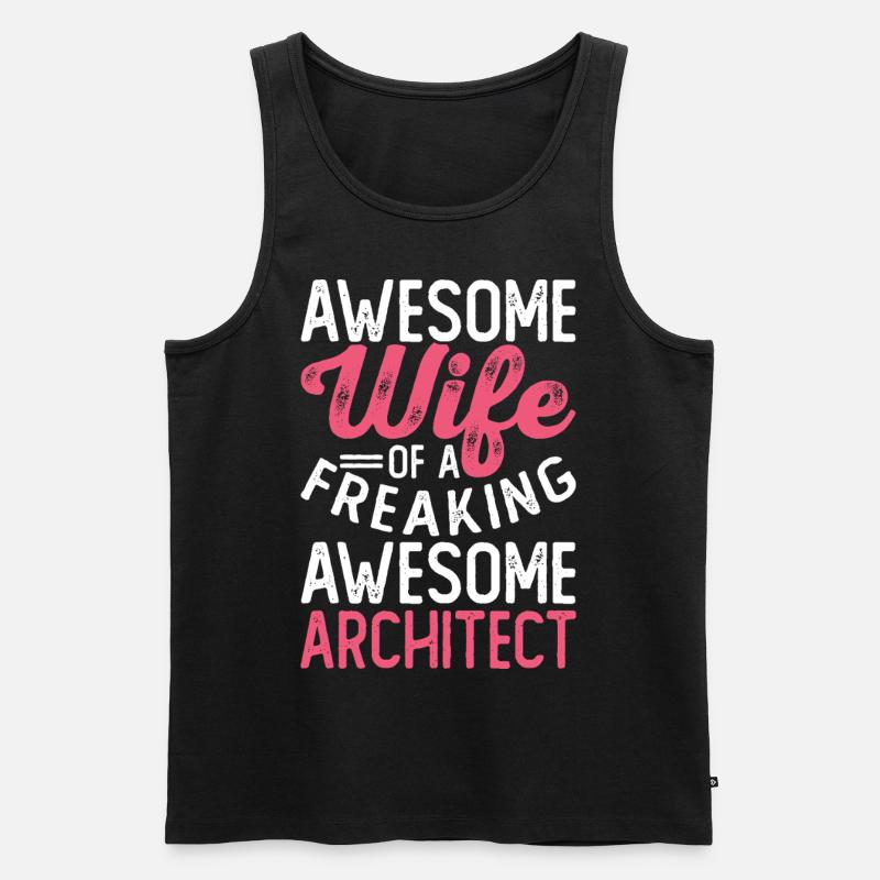 Architekt - Männer Premium Bio Tank Top - Schwarz