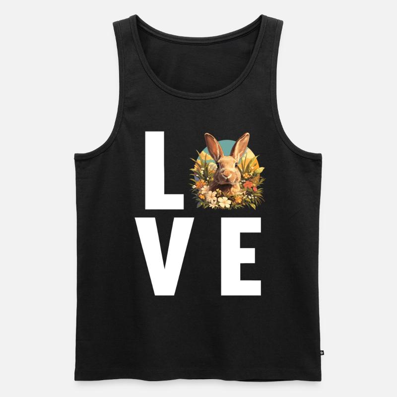 Bunny Bunny - Men's Premium Organic Tank Top - black