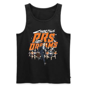 Marathon Marathons Coureurs Running - Débardeur bio Premium Homme - noir - Devant - AI Model Male 178 light (178cm)