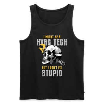 Air Conditioning Technician HVAC Installer - Men's Premium Organic Tank Top - black - Front - AI Model Male 178 light (178cm)