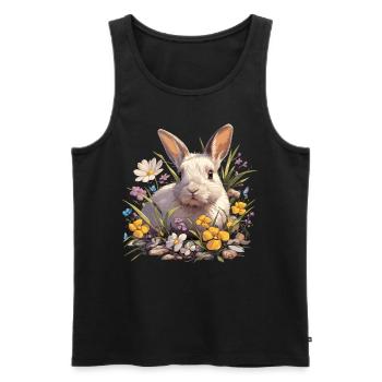 Lapin Lapin - Débardeur bio Premium Homme - noir - Devant - Michal (187cm)