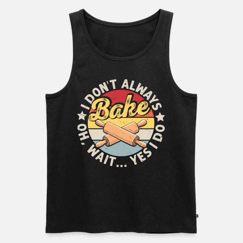 Backen - Männer Premium Bio Tank Top - Schwarz