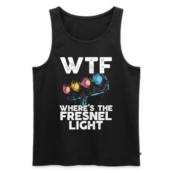 Lighting Technician Lighting Technician Lighting Technology - Men's Premium Organic Tank Top - black - Front - AI Model Male 178 light (178cm)