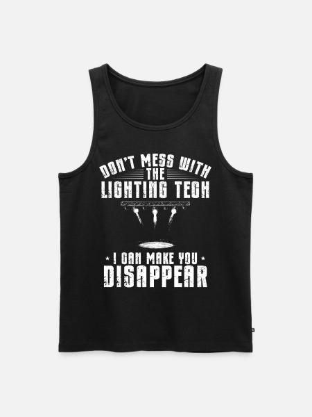 Lichttechniker Beleuchtungstechniker Lichttechnik - Männer Premium Bio Tank Top - Schwarz