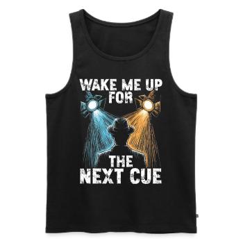 Lighting technician Lighting technician Lighting technology - Men's Premium Organic Tank Top - black - Front - AI Model Male 178 light (178cm)