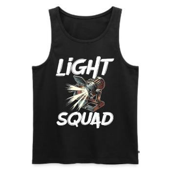 Lighting Technician Lighting Technician Lighting Technology - Men's Premium Organic Tank Top - black - Front - AI Model Male 178 light (178cm)