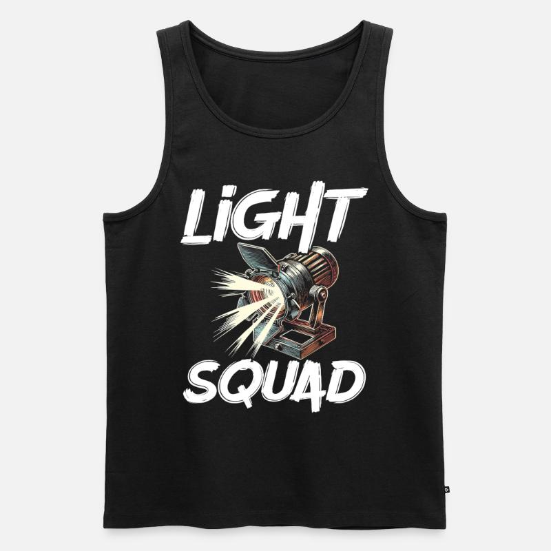 Lichttechniker Beleuchtungstechniker Lichttechnik - Männer Premium Bio Tank Top - Schwarz