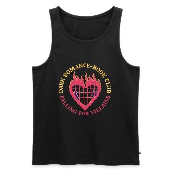 Dark Romance Book Club Tomber amoureux des méchants - Débardeur bio Premium Homme - noir - Devant - AI Model Male 178 light (178cm)