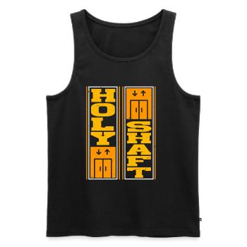 Elevator Mechanic Elevator Fitter Holy Shaft - Men's Premium Organic Tank Top - black - Front - Michal (187cm)