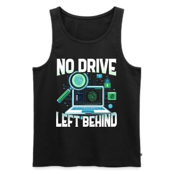 Digital Forensics No Drive Left Behind - Men's Premium Organic Tank Top - black - Front - Michal (187cm)