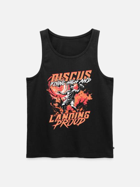 Discus throw - Men's Premium Organic Tank Top - black