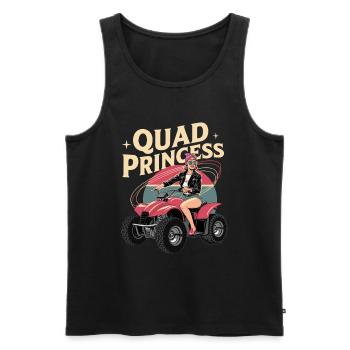 Quad Princess Adventure pour les femmes dans le sport automobile - Débardeur bio Premium Homme - noir - Devant - Michal (187cm)