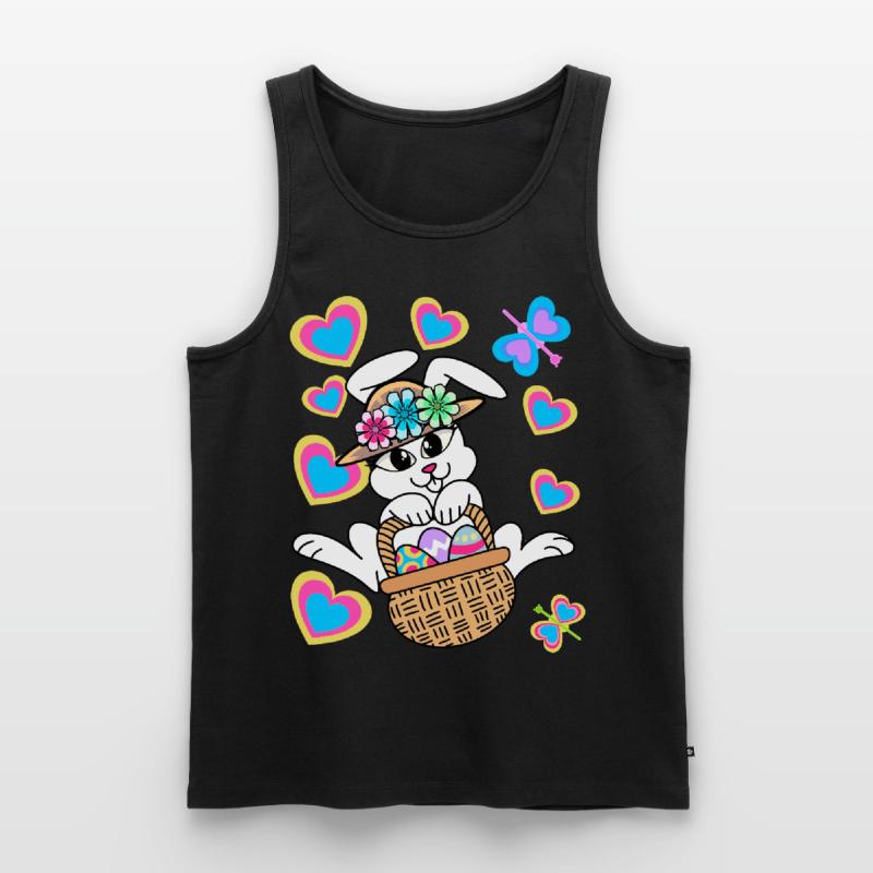 Easter Bunny Easter Bunny Eggs Easter Eggs Easter Men's Premium Organic Tank Top