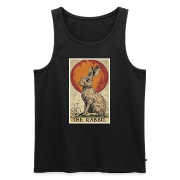 Lapin Lapin - Débardeur bio Premium Homme - noir - Devant - Michal (187cm)