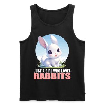 Bunny Bunny - Men's Premium Organic Tank Top - black - Front - Michal (187cm)