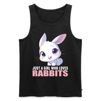 Bunny Bunny - Men's Premium Organic Tank Top - black - Front - Michal (187cm)