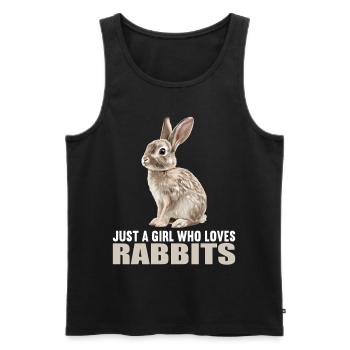 Bunny Bunny - Men's Premium Organic Tank Top - black - Front - Michal (187cm)