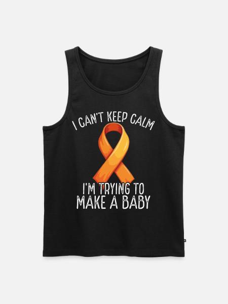 Infertility awareness IVF fertilization - Men's Premium Organic Tank Top - black