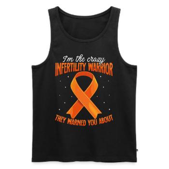 Infertility awareness IVF fertilization - Men's Premium Organic Tank Top - black - Front - AI Model Male 178 light (178cm)