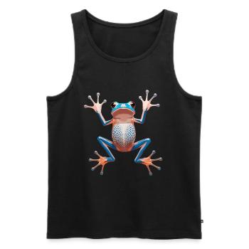 Des œuvres d’art fascinantes sur les grenouilles pour les amoureux de la nature - Débardeur bio Premium Homme - noir - Devant - Michal (187cm)