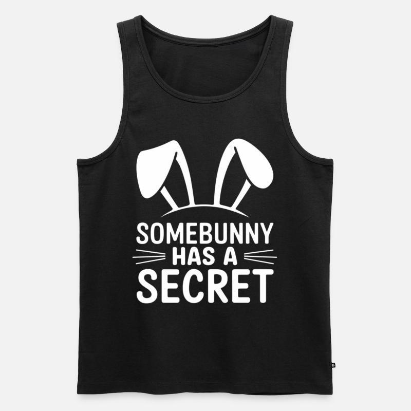 Funny Easter Bunny Easter Saying - Men's Premium Organic Tank Top - black