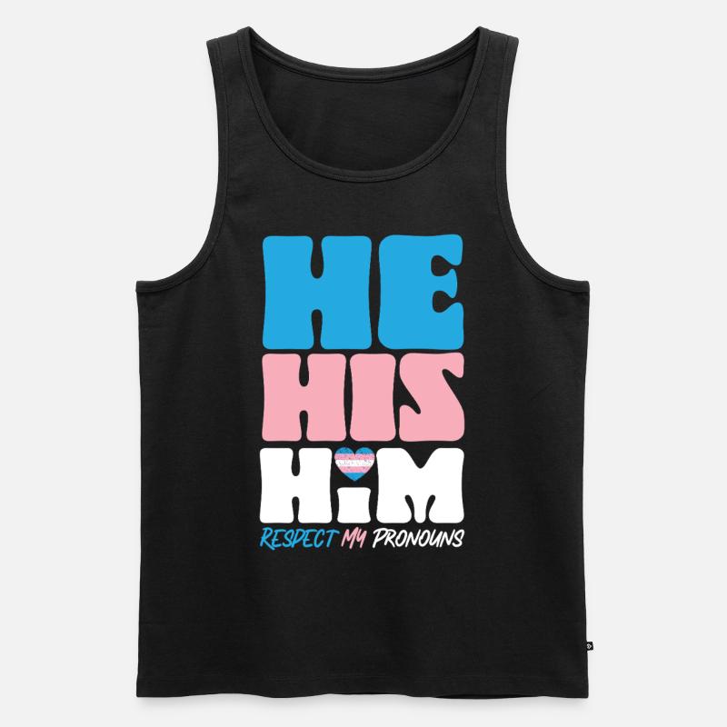 Transgender Trans LGBT Pride - Männer Premium Bio Tank Top - Schwarz