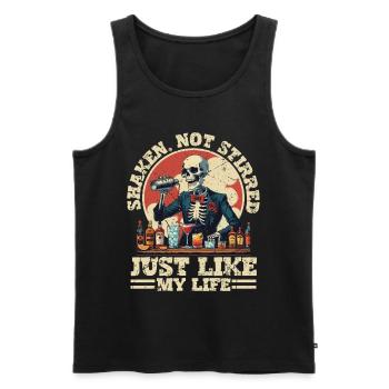 Bartender Bartender Bartending - Men's Premium Organic Tank Top - black - Front - AI Model Male 178 light (178cm)
