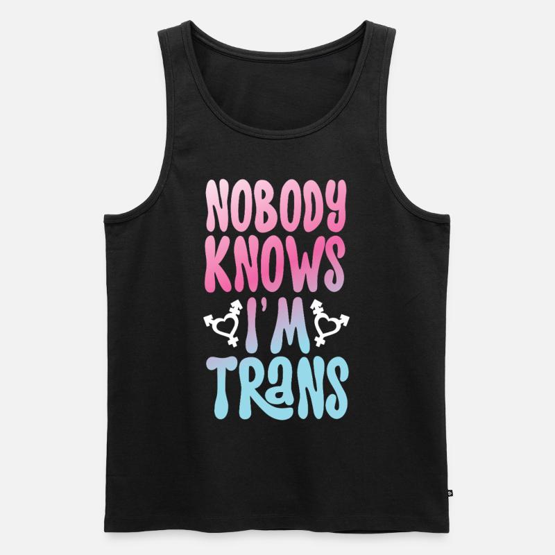 Transgender Trans LGBT Pride - Männer Premium Bio Tank Top - Schwarz