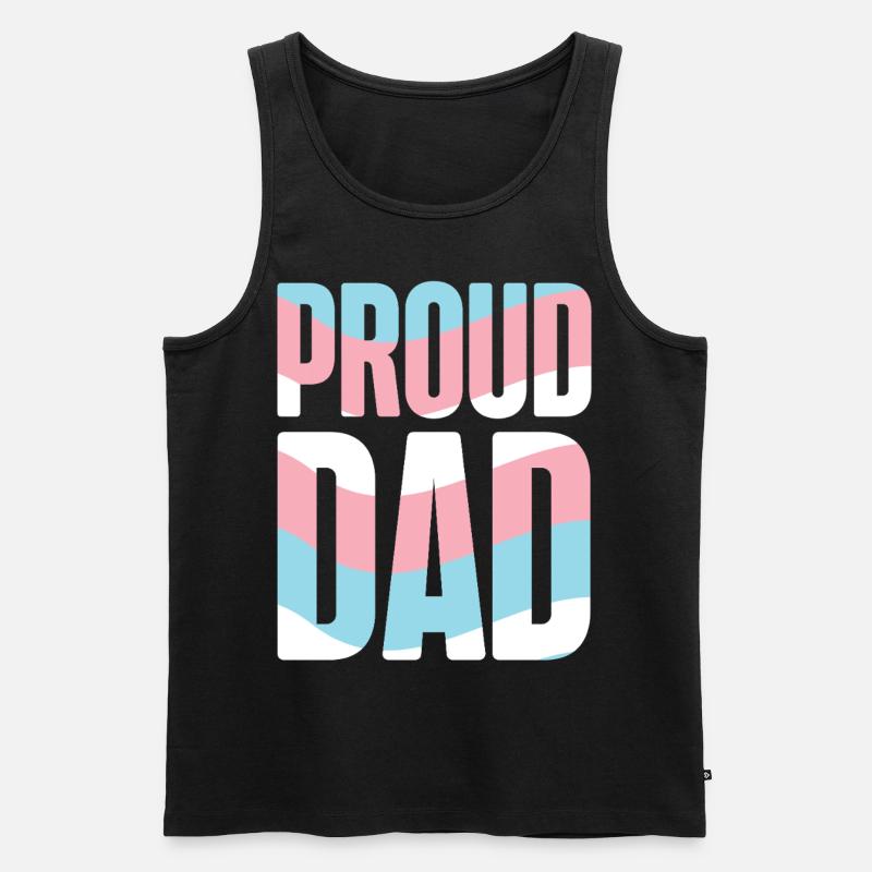 Transgender Trans LGBT Pride - Männer Premium Bio Tank Top - Schwarz