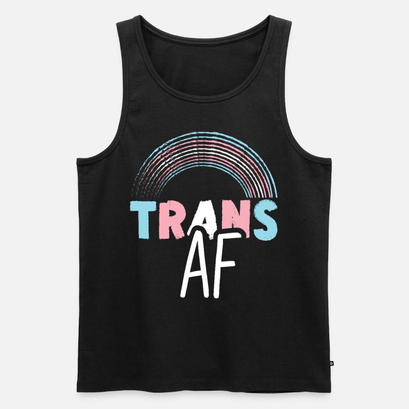 Transgender Trans LGBT Pride - Männer Premium Bio Tank Top - Schwarz