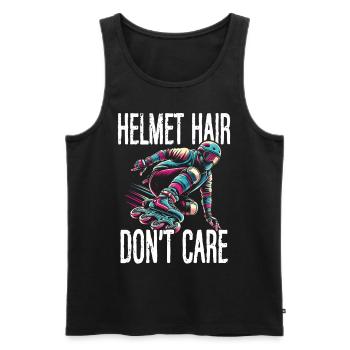 Inline Skating Rollerblading Inline Skates - Männer Premium Bio Tank Top - Schwarz - Vorne - AI Model Male 178 light (178cm)