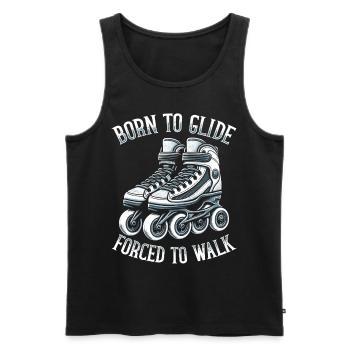 Inline Skating Rollerblading Inline Skates - Männer Premium Bio Tank Top - Schwarz - Vorne - AI Model Male 178 light (178cm)