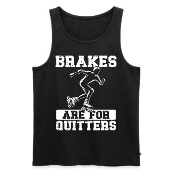 Inline Skating Rollerblading Inline Skates - Männer Premium Bio Tank Top - Schwarz - Vorne - AI Model Male 178 light (178cm)