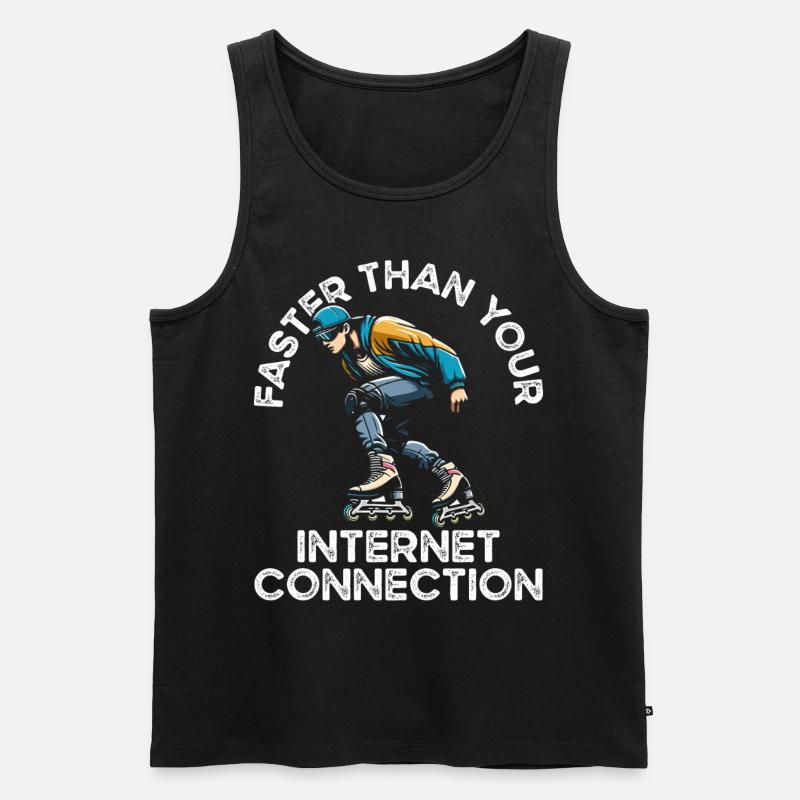 Inline Skating Rollerblading Inline Skates - Männer Premium Bio Tank Top - Schwarz