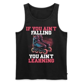 Inline Skating Rollerblading Inline Skates - Männer Premium Bio Tank Top - Schwarz - Vorne - AI Model Male 178 light (178cm)