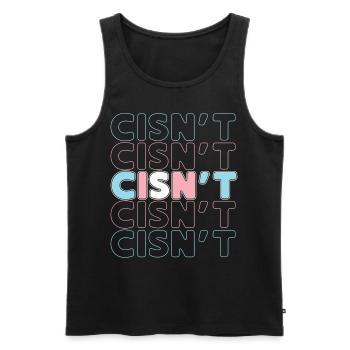 Transgender Trans LGBT Pride - Männer Premium Bio Tank Top - Schwarz - Vorne - Michal (187cm)