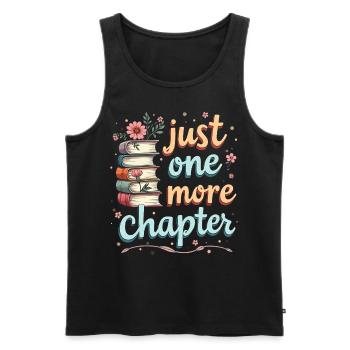 Just One More Chapter Book Reading - Book Lover - Débardeur bio Premium Homme - noir - Devant - Michal (187cm)