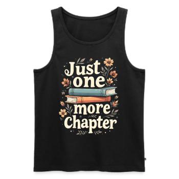 Just One More Chapter Book Reading - Book Lover - Débardeur bio Premium Homme - noir - Devant - Michal (187cm)
