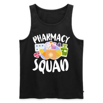 Pharmacy Tech Technician - Men's Premium Organic Tank Top - black - Front - Michal (187cm)