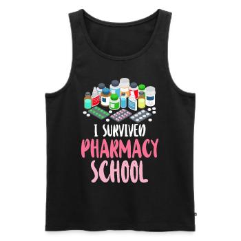 Pharmacy Tech Technician - Männer Premium Bio Tank Top - Schwarz - Vorne - AI Model Male 178 light (178cm)