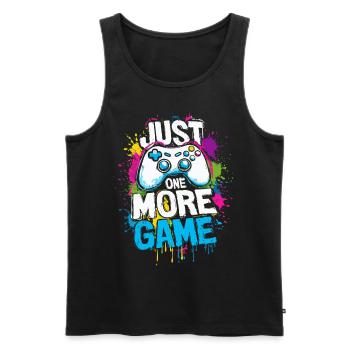 Juste un jeu de plus - Gamer Saying with Controller - Débardeur bio Premium Homme - noir - Devant - Michal (187cm)