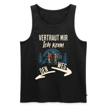 Errer - Débardeur bio Premium Homme - noir - Devant - AI Model Male 178 light (178cm)