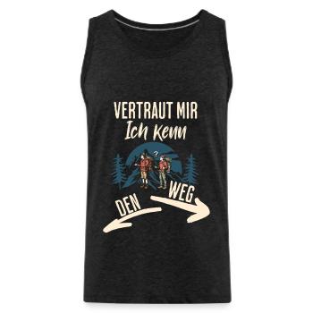Errer - Débardeur bio Premium Homme - charbon - Devant - Alexander (188cm)
