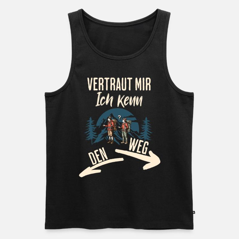 Wander - Men's Premium Organic Tank Top - black