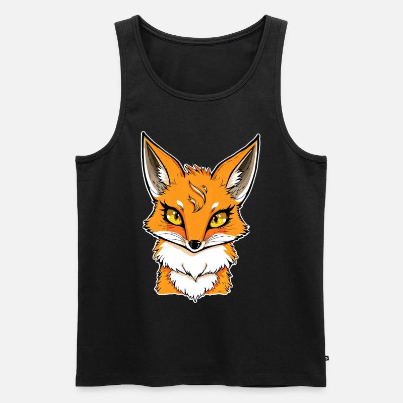Fuchs - Männer Premium Bio Tank Top - Schwarz